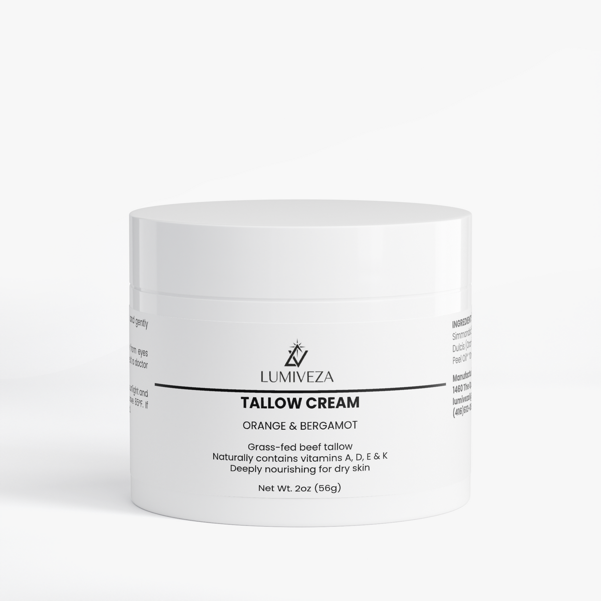 Tallow Cream – Orange & Bergamot Nourishing Body & Face Cream