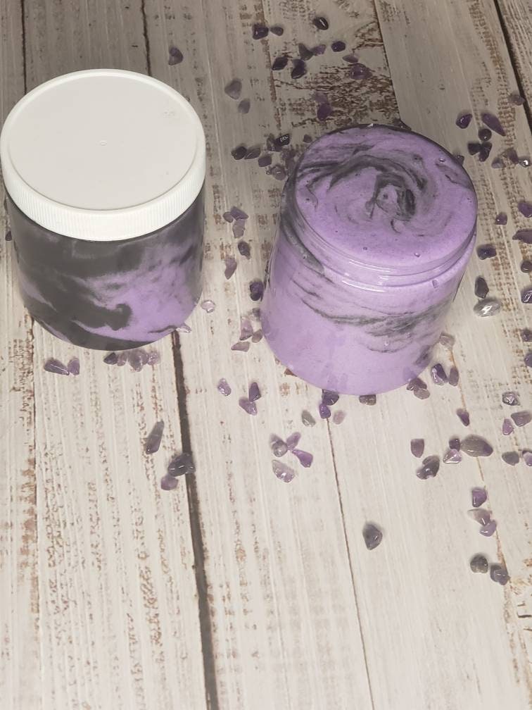 JAZ Body Essentials Black Amethyst Whipped Soap with Exfoliant